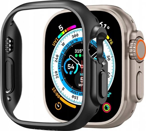 Mbrojtëse për orë Apple Watch 49mm Spigen, e zezë