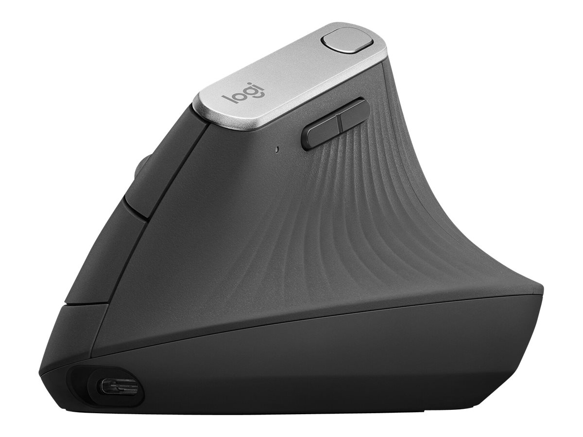 Maus Logitech MX Vertical - USB, BT, 2.4GHz, gri