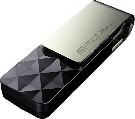 Flash Drive USB Silicon Power B30, 256 GB, i zi/hirtë