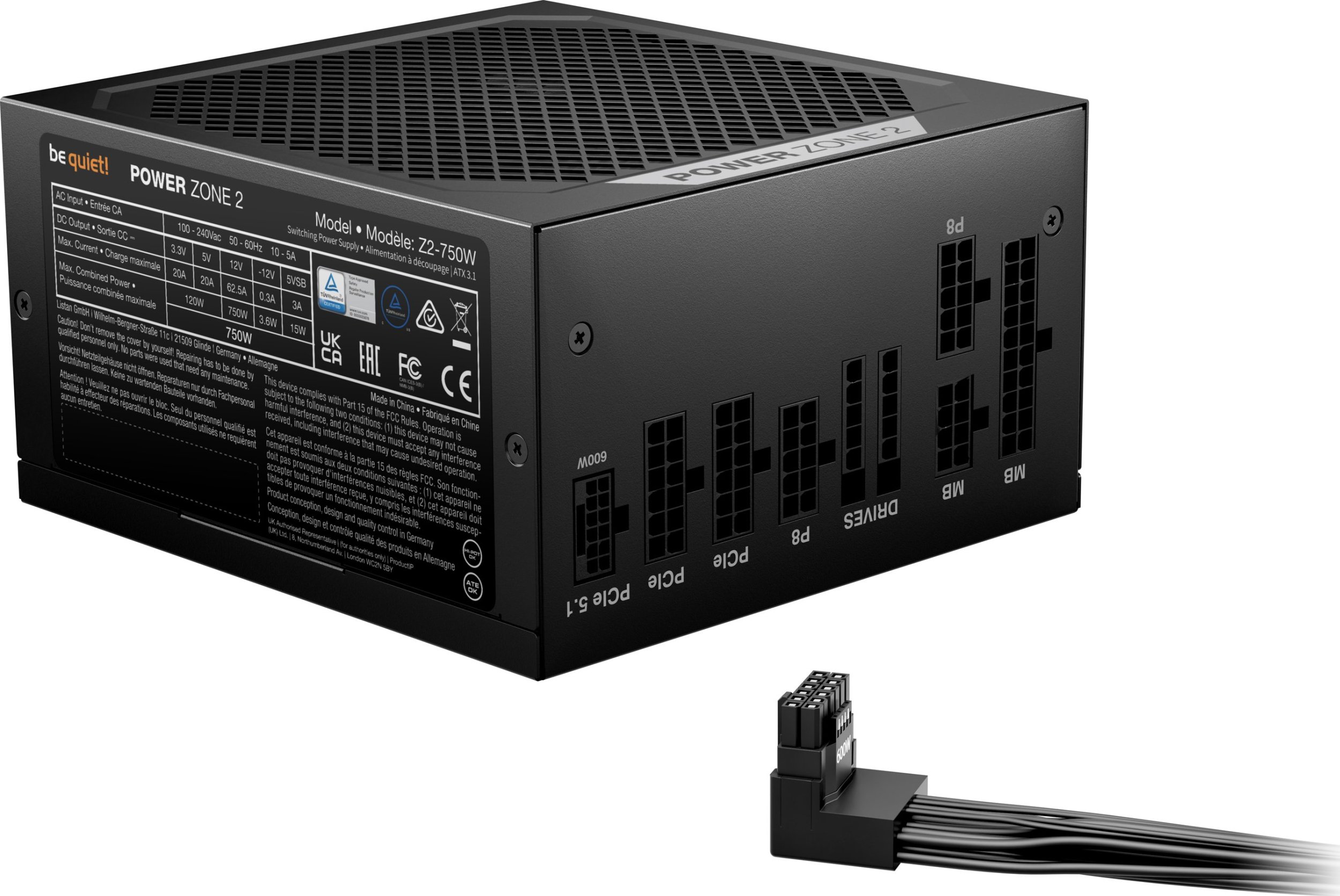 Furnizues energjie Be Quiet Power Zone 2, 750W, 80 Plus Platinum, i zi 2