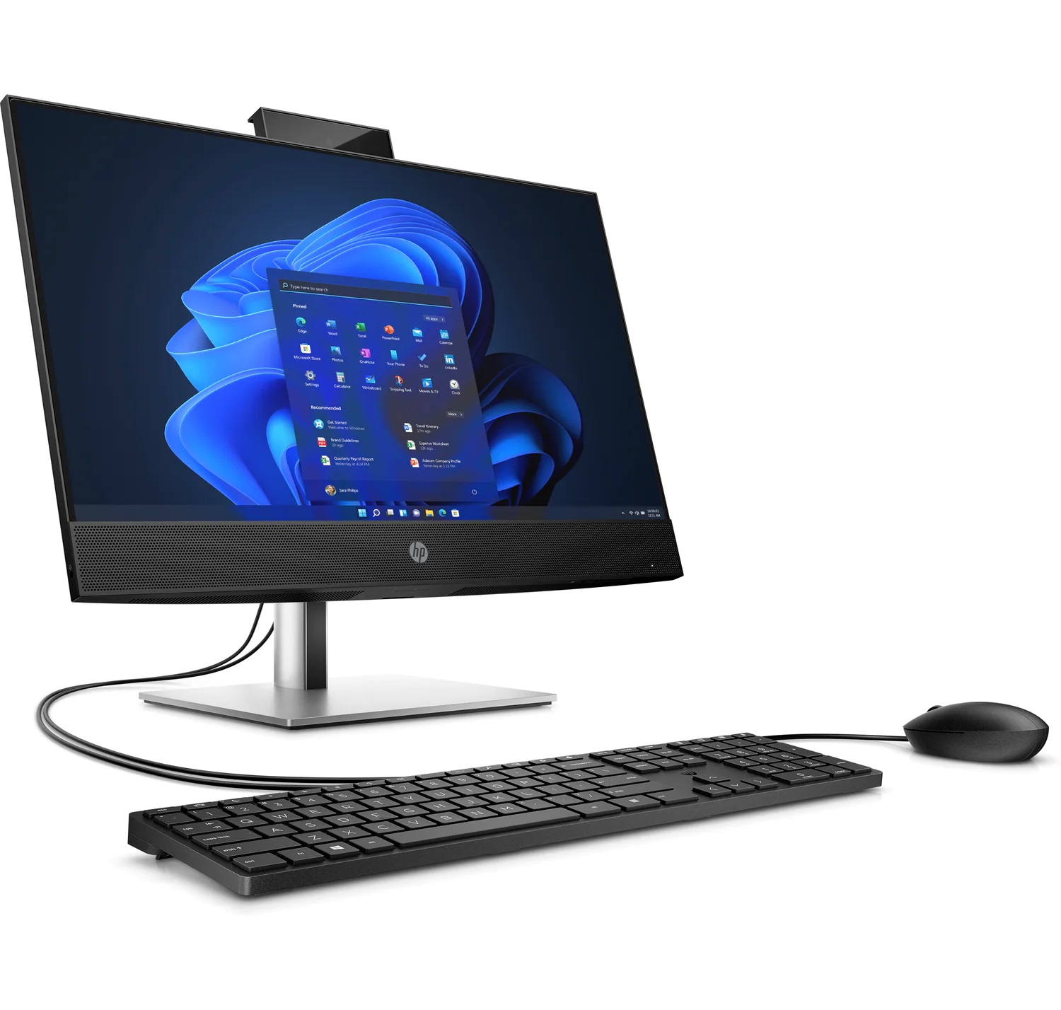 Kompjuter All in One HP ProOne 440 G9, 23.8" FHD, i3-12100T, 8GB 256GB SSD, argjendtë e zezë