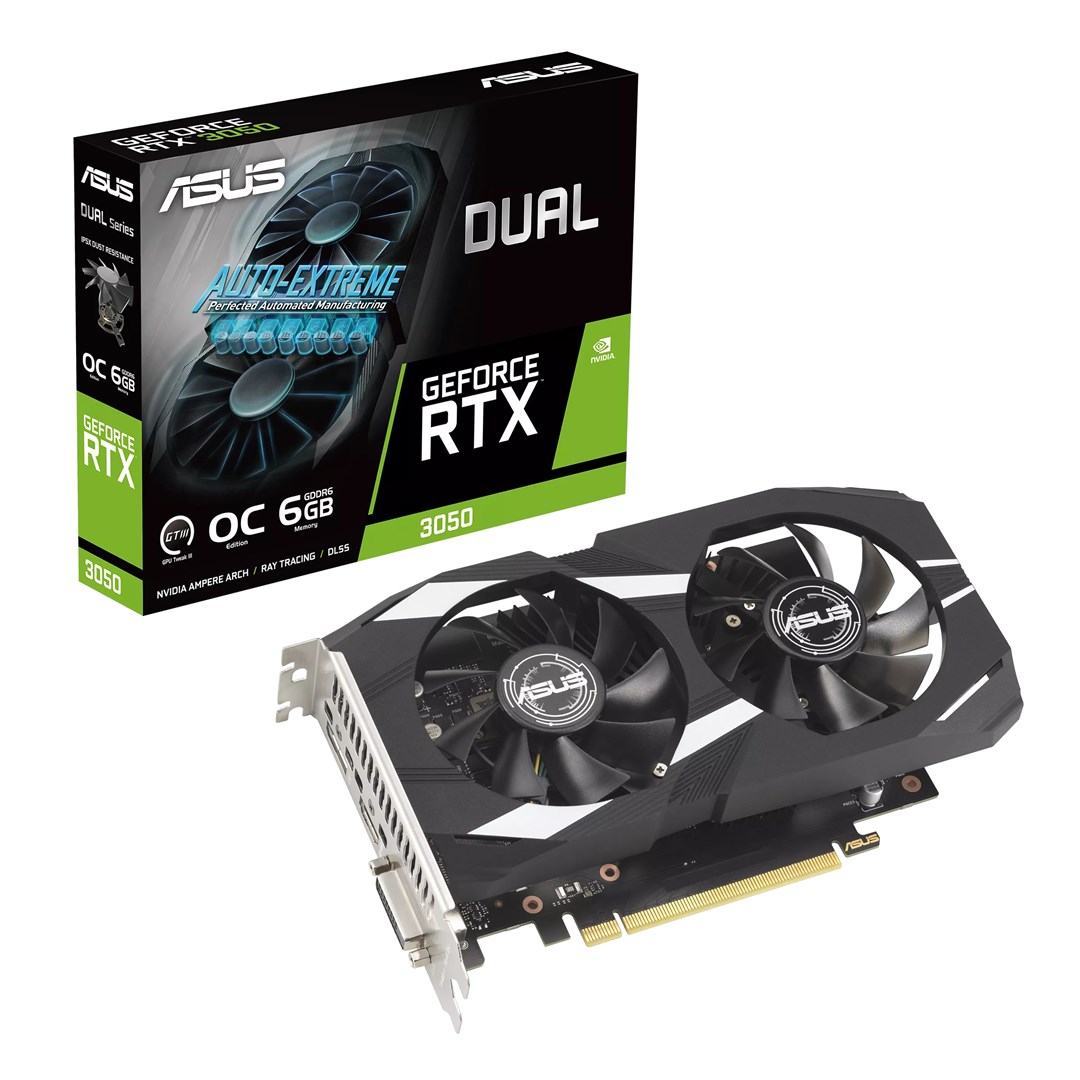 Kartë grafike ASUS Dual NVIDIA GeForce RTX 3050, 6 GB GDDR6