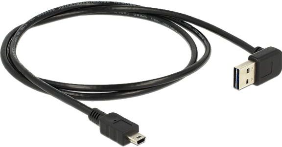 Kabllo USB DeLOCK EASY USB 83543, USB A në Mini USB B, 1 m, e zezë