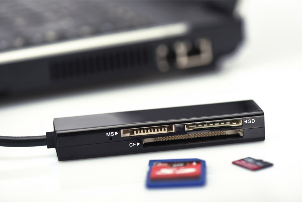 Lexues kartash Ednet, 4 porte, USB 2.0, i zi
