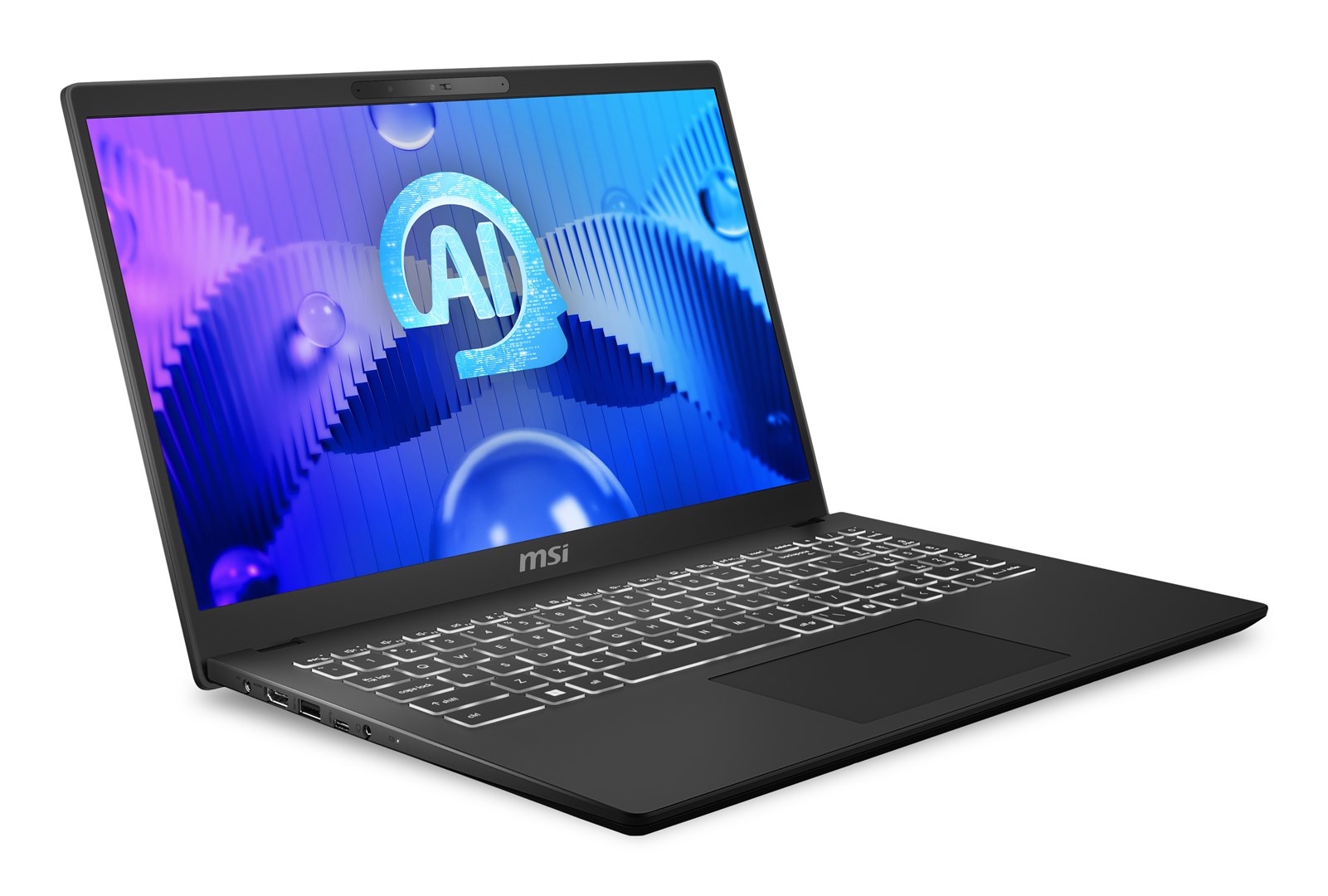 Laptop MSI Modern 15 H AI C1MOG, 15.6", Intel Core Ultra 5, 16GB RAM, 512GB SSD, i zi