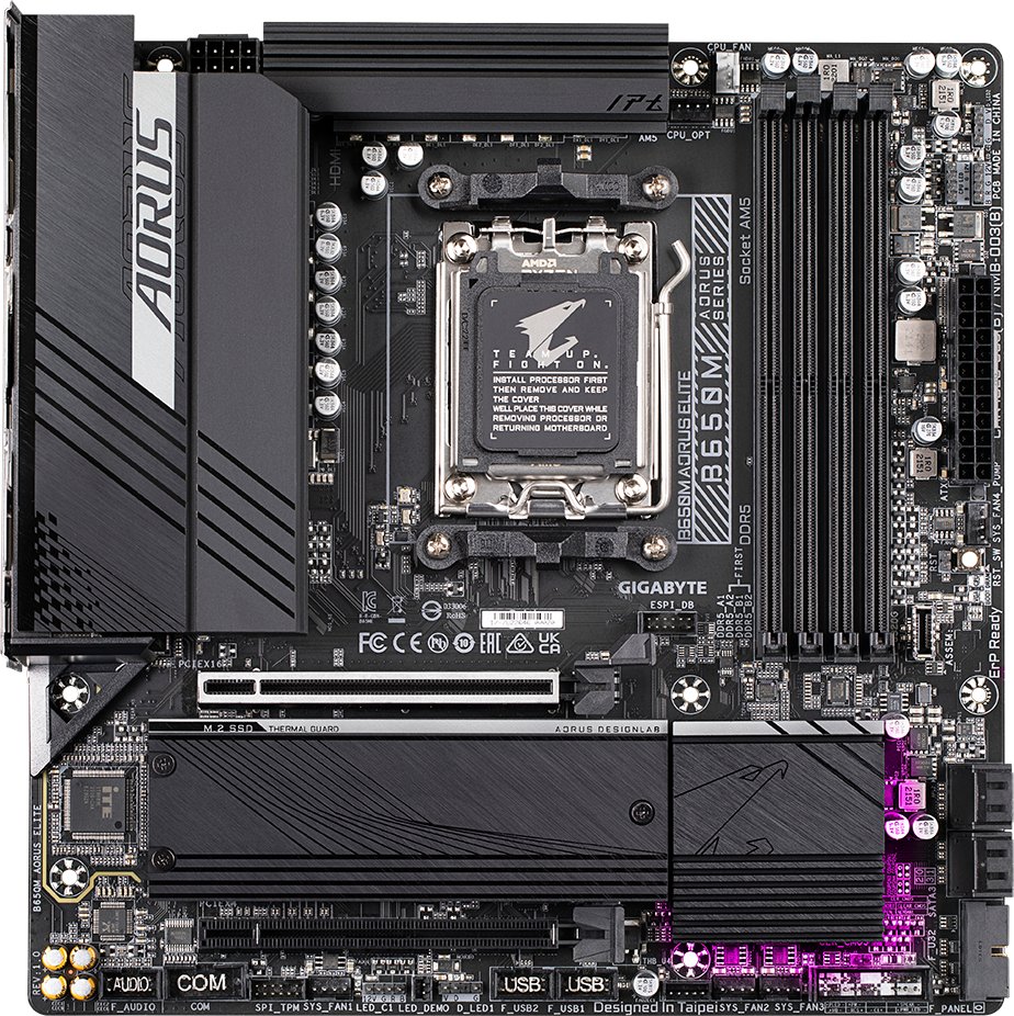 Pllakë amë Gigabyte B650M AORUS ELITE, socket AM5, DDR5, mATX 2
