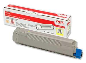 Toner OKI C8600, i verdhë