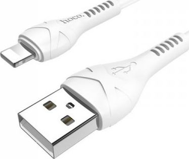 Kabllo USB Hoco USB A në Lightning, 1m, e bardhë