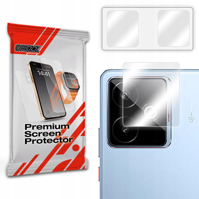 Mbrojtës kamerë Grizz për Realme GT7, 2 copë, xham hibrid, transparent