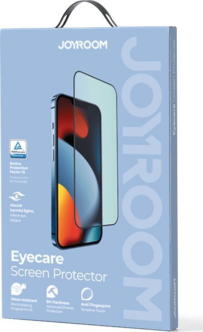 Xham mbrojtës Joyroom Knight JR-G03 për iPhone 14 Plus, Anti Blue Light, kornizë e gjelbër