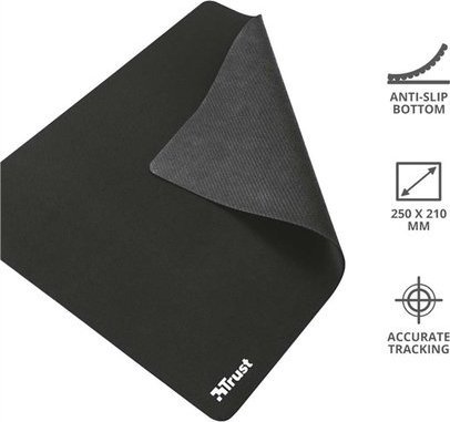Mouse pad Trust M 24193, kompakt, për lojëra, i zi