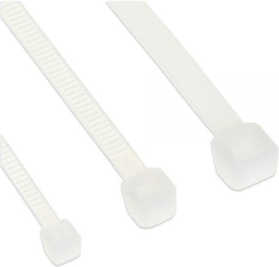Kapëse kabllosh InLine Cable Tie 59964N, 400mm, set 100 copë, të bardha