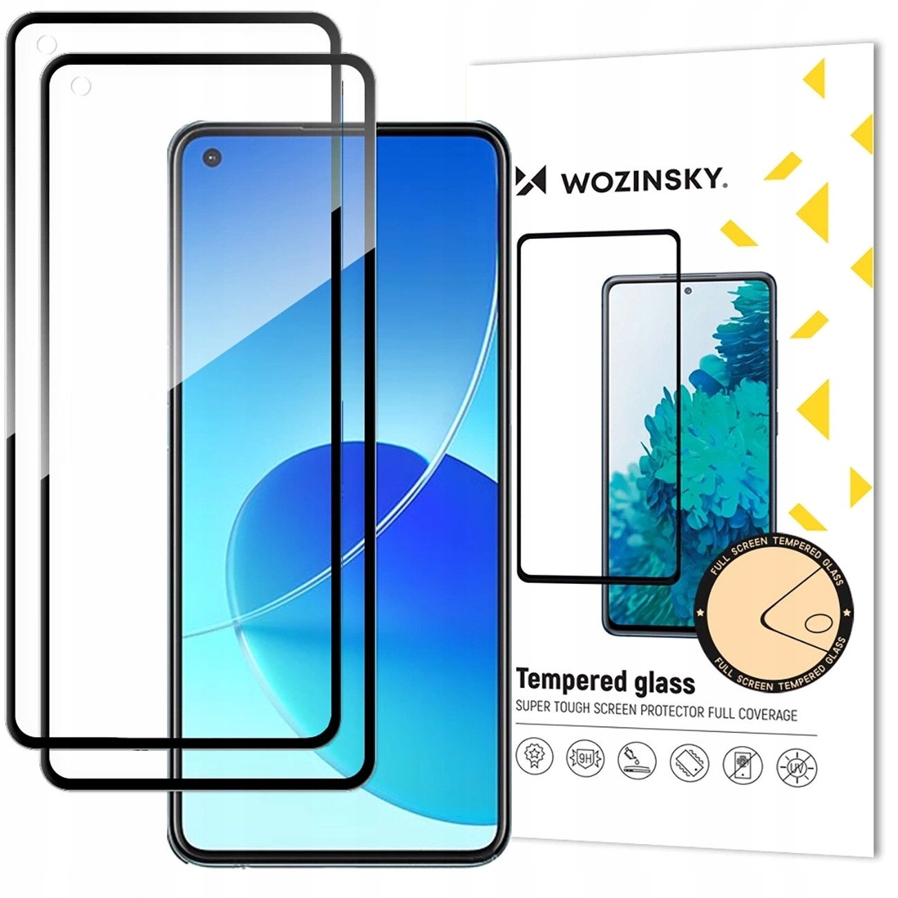 Xham mbrojtës Wozinsky për Xiaomi Redmi Note 14S, Full Glue, 2 copë, i zi