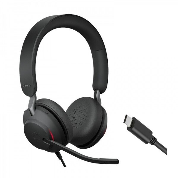 Kufje Jabra Evolve2 40, USB-C, MS Stereo, të zeza