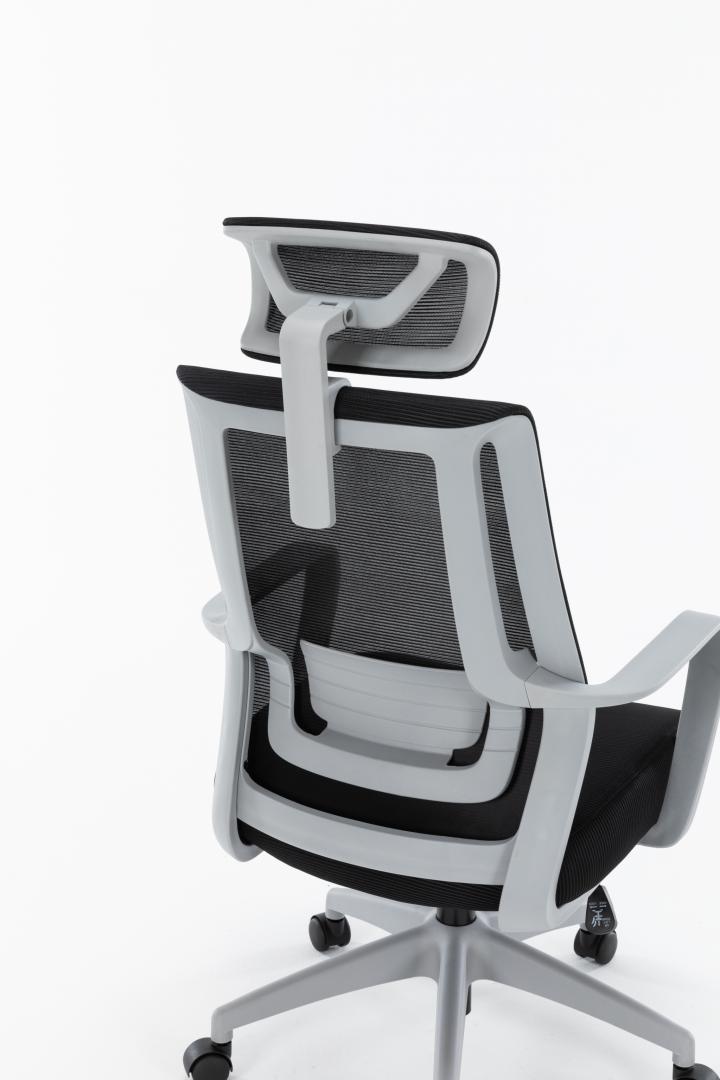 Karrige zyre Serioux Shark SRX-OC01-FA-G, material tekstili, deri 130kg, gri