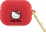 Mbulesë silikoni për AirPods Pro Hello Kitty, gjenerata 1 dhe 2, me karabinë, fuchsia