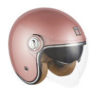 Helmetë moto Jet Nox Premium Heritage, helmetë e hapur, dizajn retro, e zezë