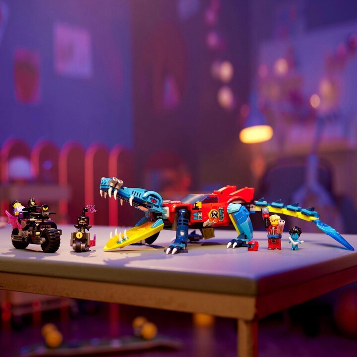 Set LEGO® DREAMZzz™ 71458 Crocodile Car, 494 pjesë