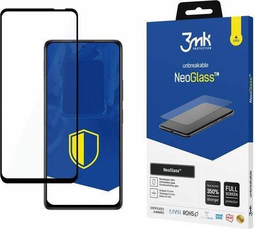 Xham mbrojtës 3MK NeoGlass për Xiaomi Redmi Note 10 Pro, 8H, i zi