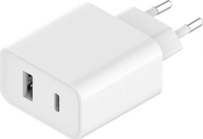 Karikues Xiaomi, USB-A, USB-C, 33W, i bardhë