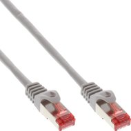 Kabllo rrjeti InLine Patch, Cat.6, S FTP, 0.25m, gri, 200 copë