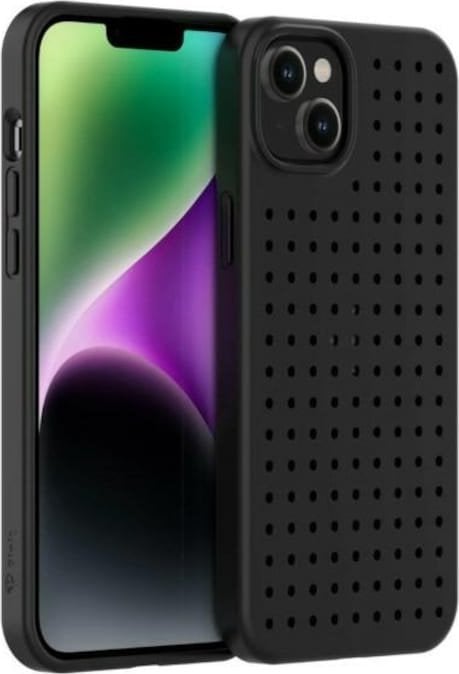 Mbrojtëse telefoni Pinifit Dynamic Case + Sports Pin, për iPhone 14 Plus 6.7" dhe iPhone 15 Plus, TPU, e zezë