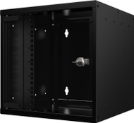 Kabinet rack muri Lanview RSM06U30MNBL, 6U, derë xhami, i zi