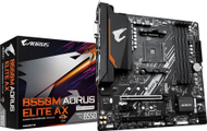 Pllakë amë Gigabyte B550M AORUS ELITE AX, AMD B550, Socket AM4, 4 slota, Bluetooth, Wi-Fi 6, Micro ATX