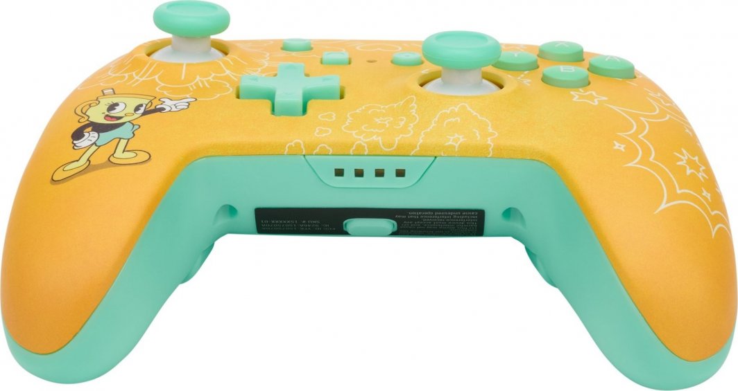 Kontroller PowerA Enhanced Cuphead, wireless, i verdhë