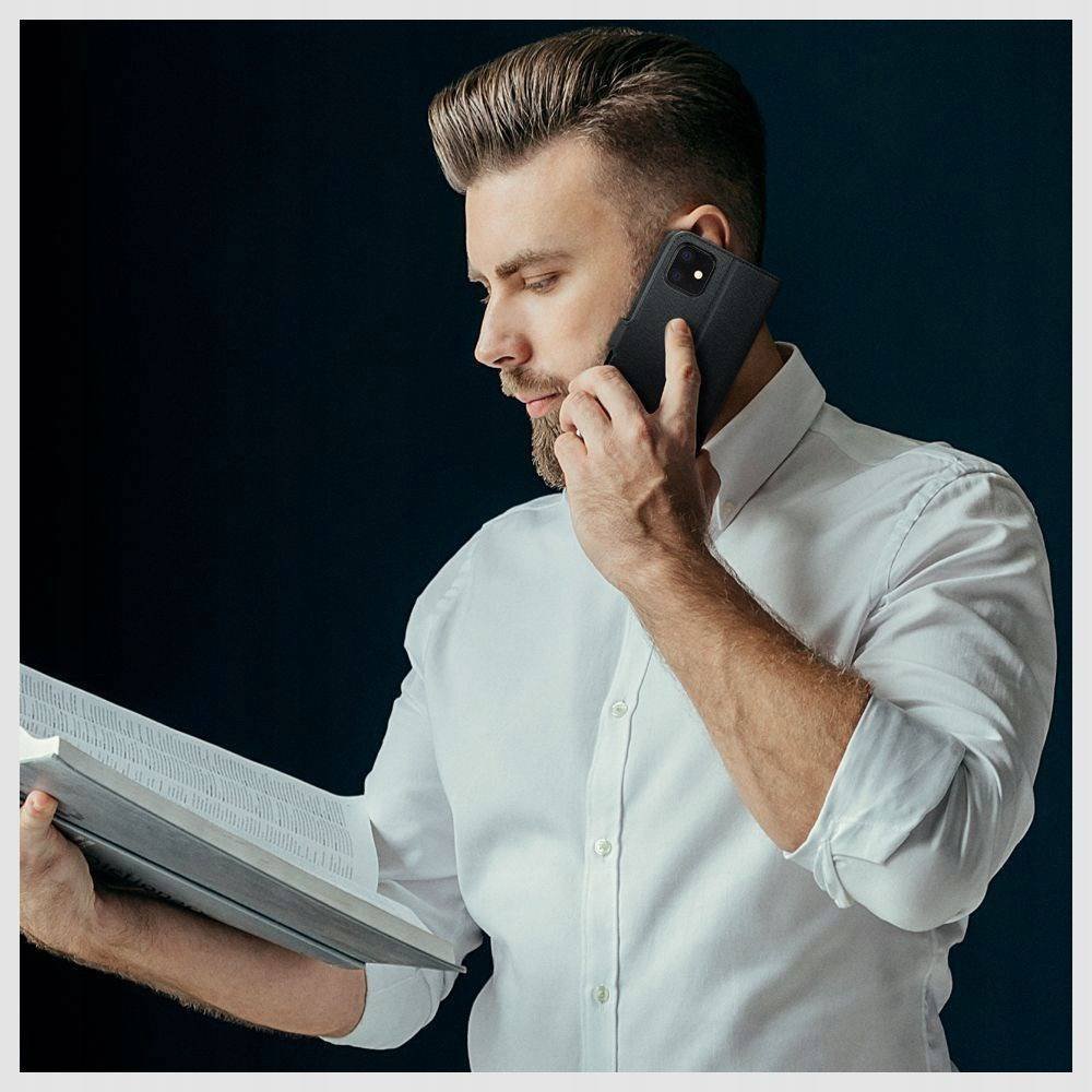 Këllëf portofol Tech-Protect për Xiaomi Redmi 12C, lëkurë ekologjike, me magnet, i zi