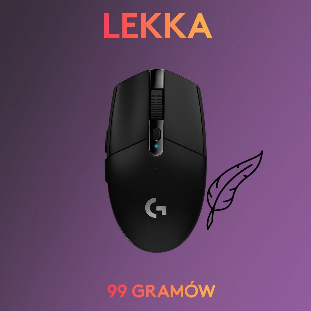 Maus Logitech G305 LIGHTSPEED, Gaming, RF Wireless, i zi