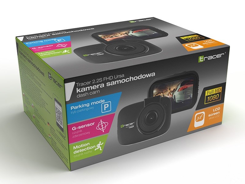 [OUTLET] Kamerë për makinë Tracer 2.2S FHD Ursa, 2.2", 1920x1080, e zezë