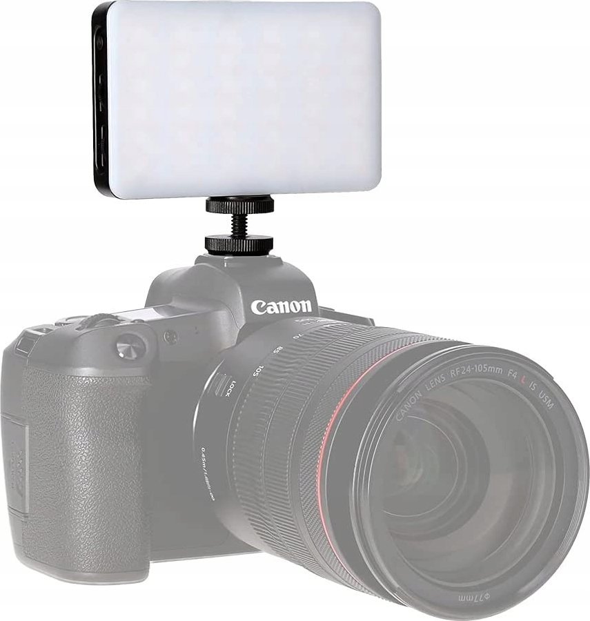 Dritë fotografike Rollei Lumis Compact RGB, panel LED, temperaturë dhe ngjyra të rregullueshme, e zezë