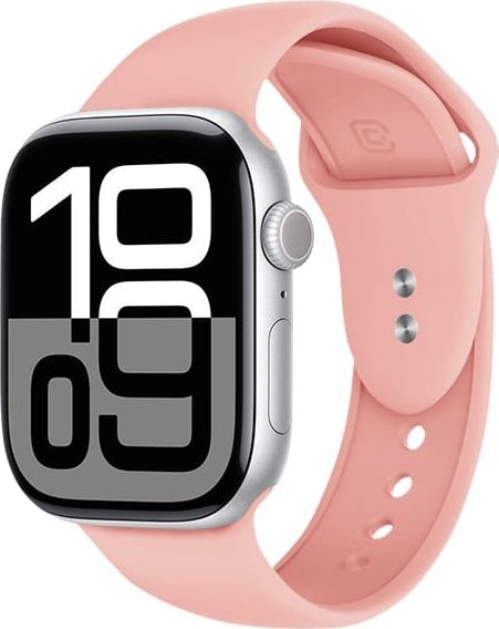 Ремен Crong Liquid за Apple Watch 38/40/41/42mm, силикон, боја лосос