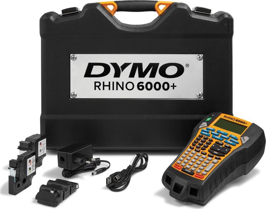 Etiketues Dymo Rhino 6000+, profesional, me valixhe, i verdhë