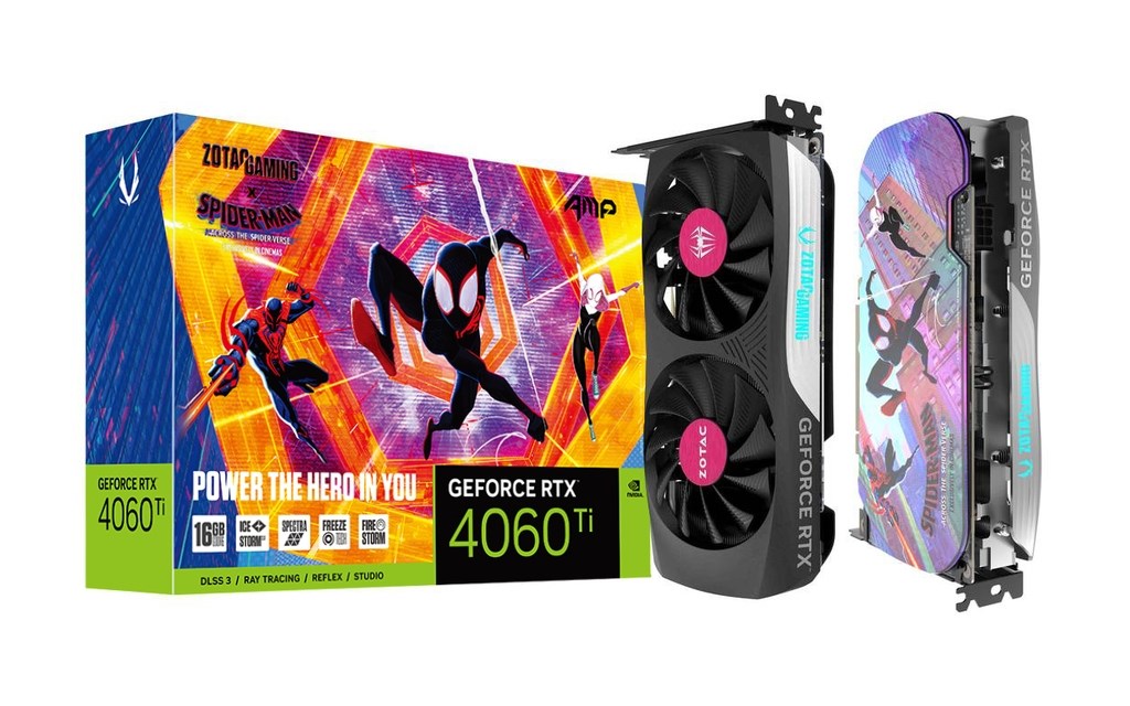 Kartë grafike Zotac NVIDIA GeForce RTX 4060 Ti, 16 GB GDDR6, ZT-D40620F-10SMP