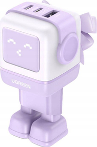 Karikues muri UGREEN Nexode RG, 65W, 3 porta GaN, rozë
