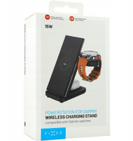 Stacion karikimi wireless FIXED 3in1, 15W, për Garmin, i zi