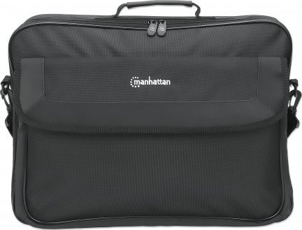 Çantë laptopi Manhattan Cambridge, 17.3", dizajn clamshell, e zezë