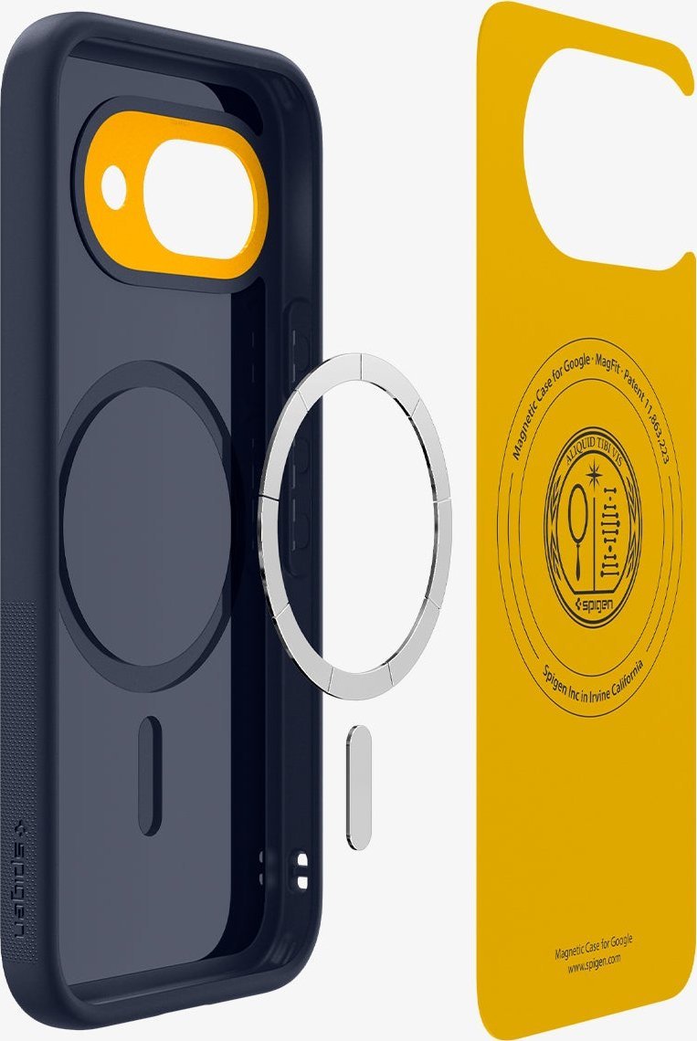Mbulesë telefoni Spigen Nano Pop MagFit për Pixel 9a, silikoni, Blueberry Navy