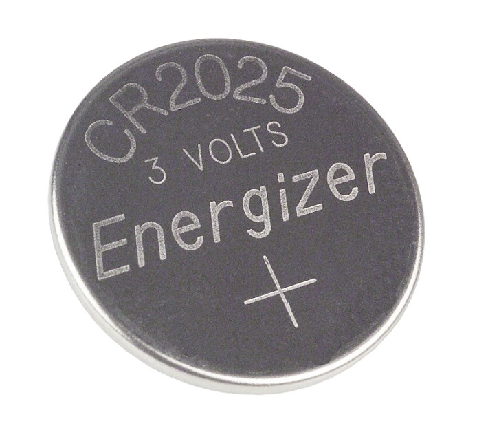Bateri monedhë Energizer CR2025, litium 3V, 163mAh, paketim 2 copë