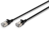 Kabllo rrjeti Digitus CAT 6A F FTP Slim Patch, 0.5m, i zi