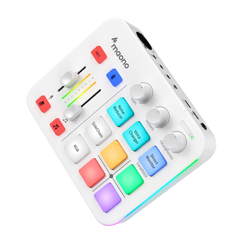 Karta zanore Maono G1 Neo, audio interface, RGB, e bardhë