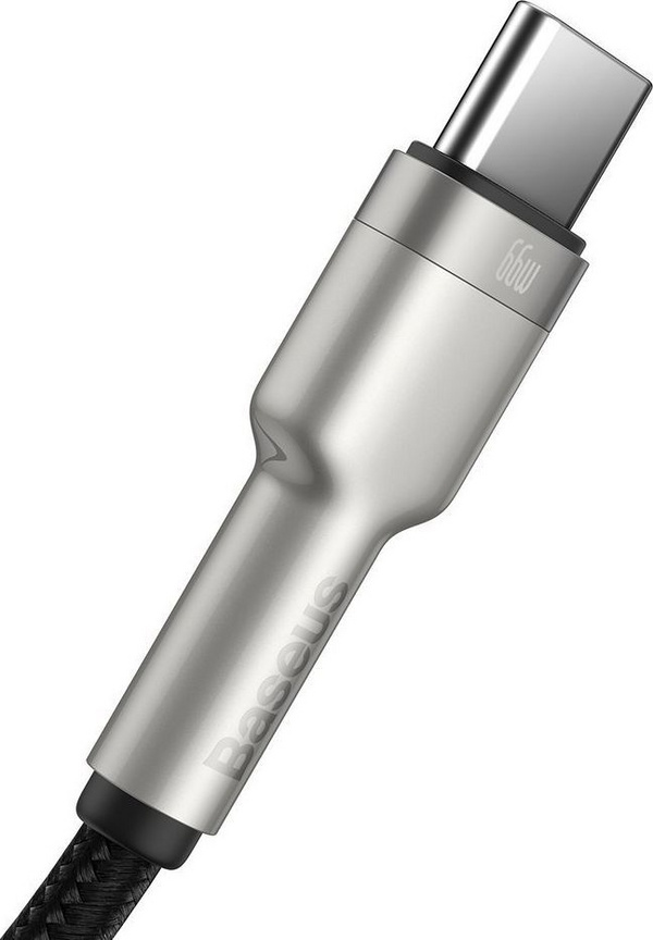Kabllo USB Baseus BSU3117BLK, USB A në USB C, 0.25 m, 66W, e zezë