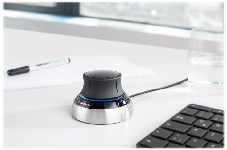 Maus 3Dconnexion SpaceMouse, me kabllo, USB, i bardhë dhe i zi