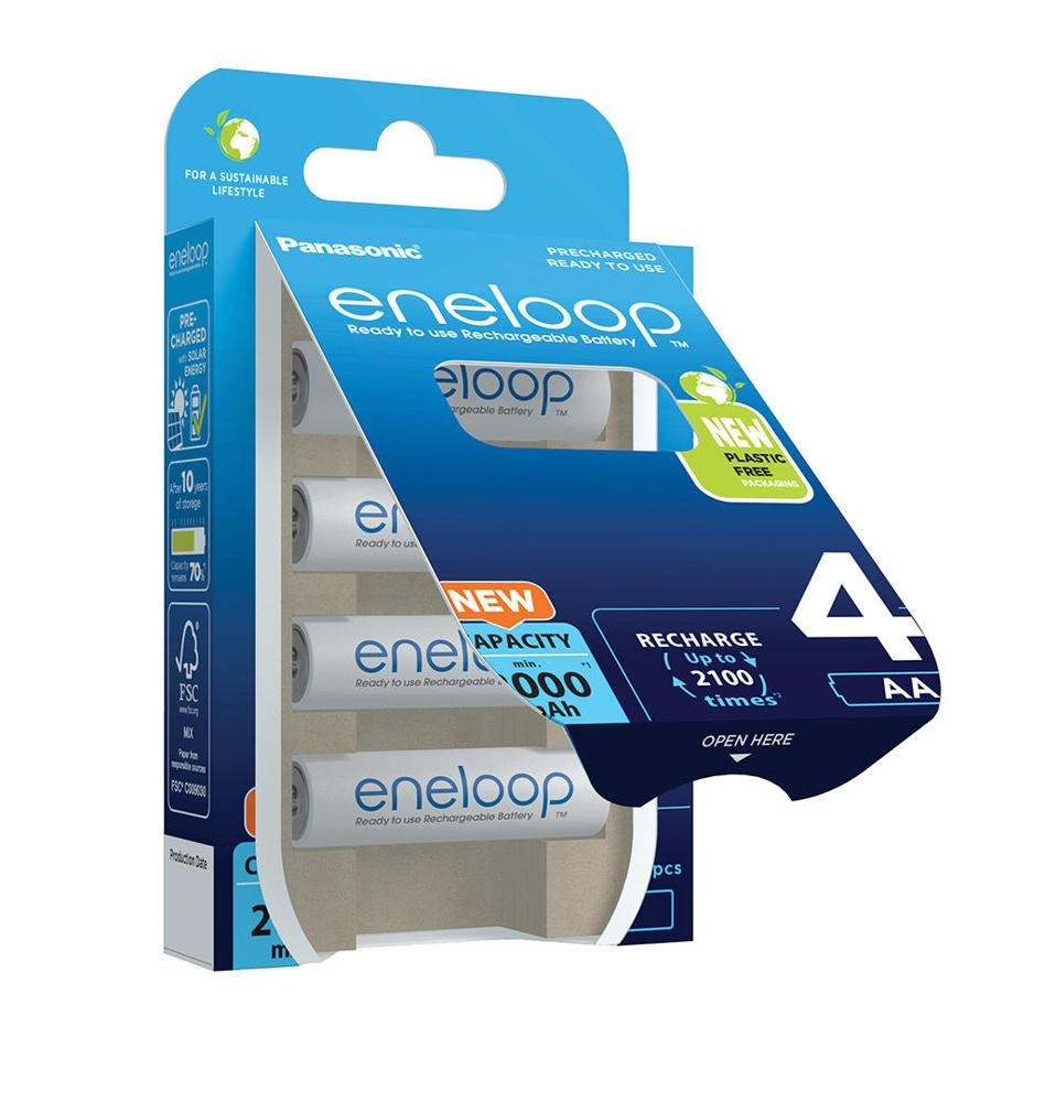 Bateri rikarikueshme Panasonic Eneloop AA, 2000mAh, set 4 copë