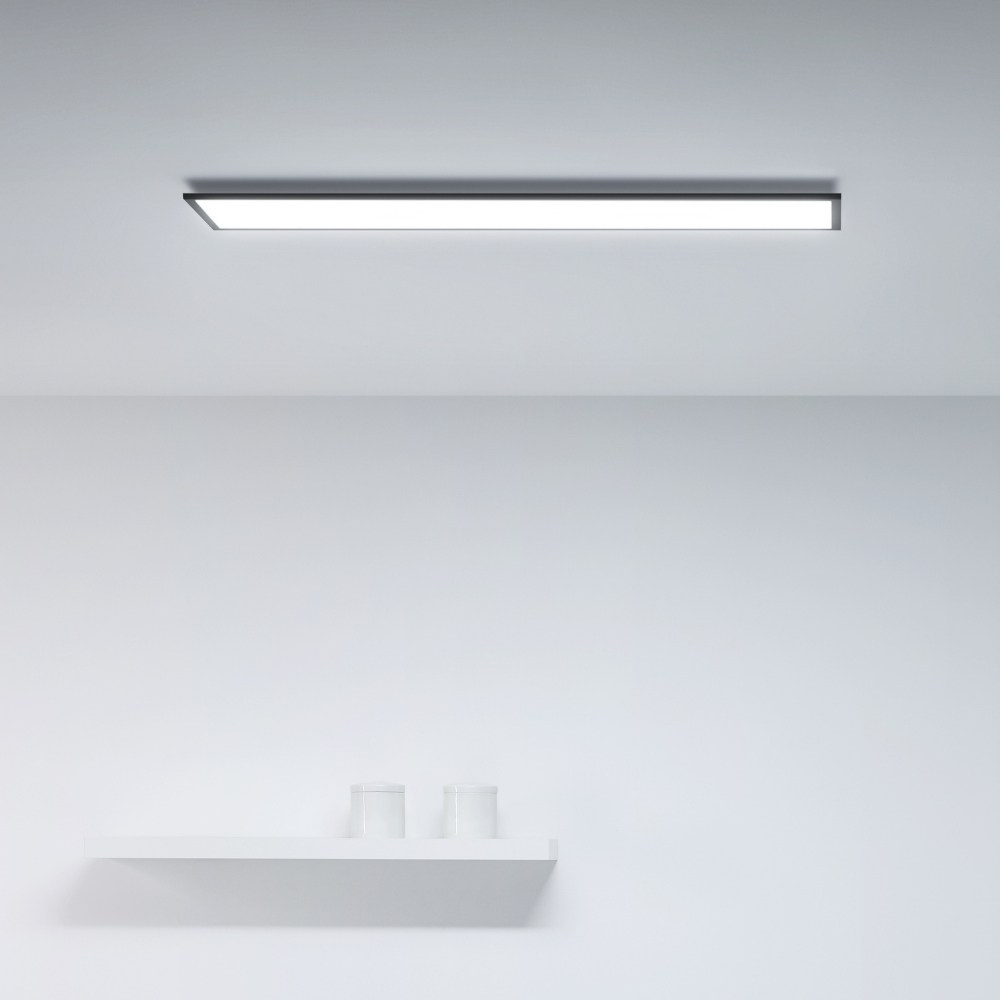 Panel tavani WiZ LED, smart Wi Fi, drejtkëndor, i zi