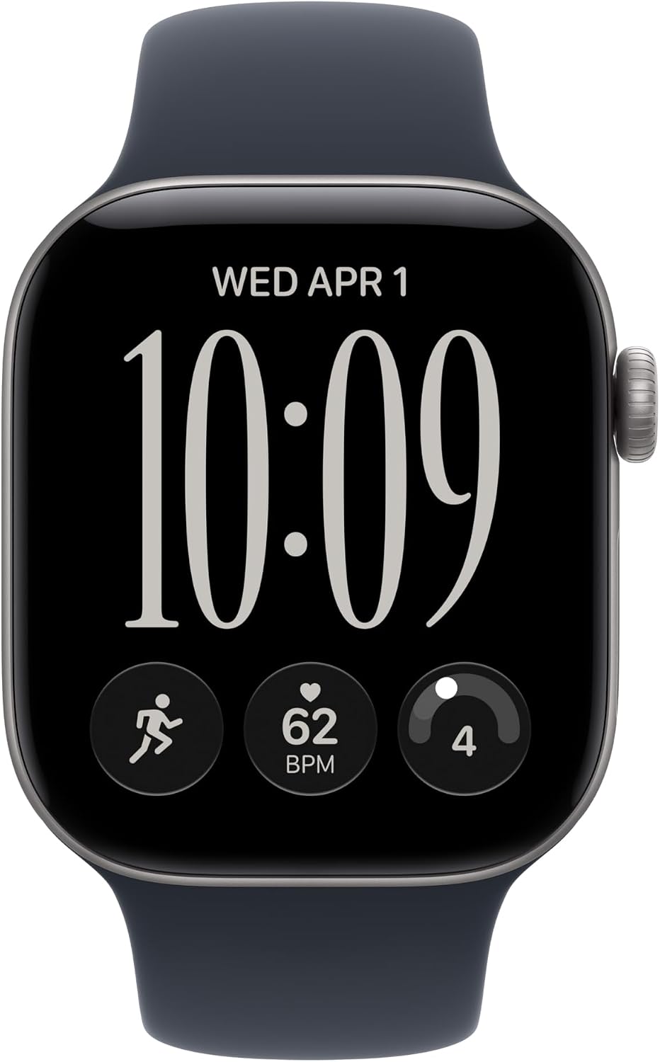 Apple Watch S12 GPS 42mm Space Grey Aluminium Case with Navy Blue Sport Band, M/L