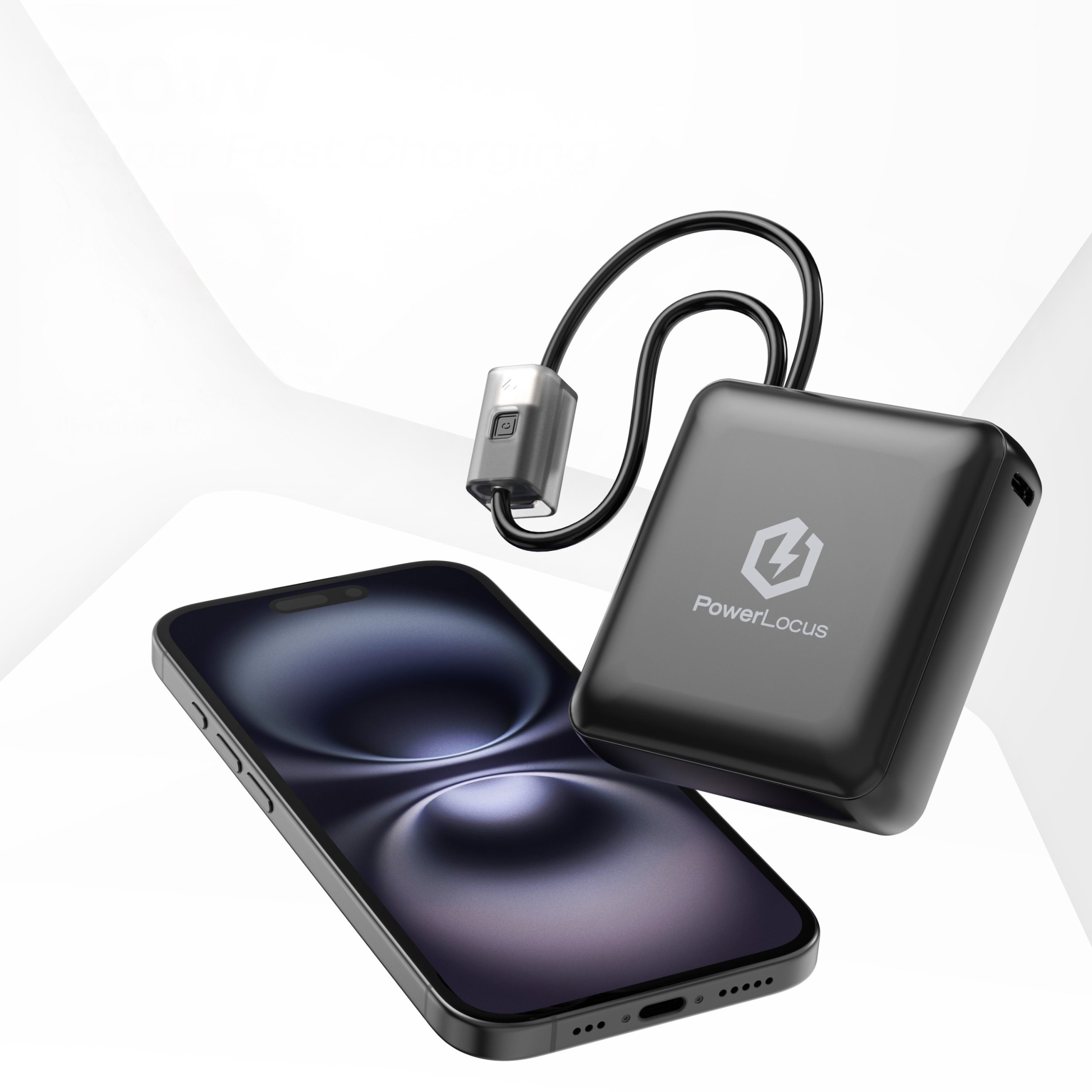 Karikues portativ PowerLocus PLB X, 10000mAh, Power Delivery, i zi