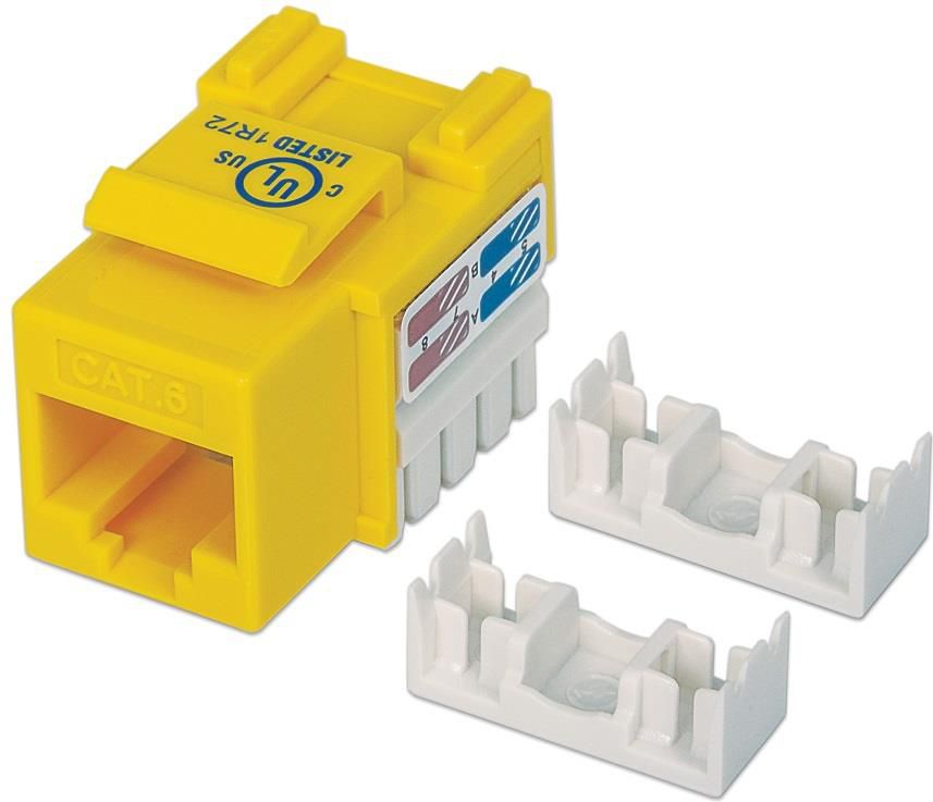 Modul rrjeti Keystone Intellinet Network Solutions 210584, RJ45 UTP Cat6, i verdhë